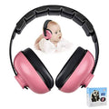 Baby Ear Protection Noise Cancelling Headphones for Kids Noise Reduction Hearing Protection Earmuffs for 0-3 Years Babies, Toddlers, Infant (Redrose) - color: Red