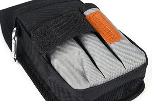 VIDAR TOOLS Small Tool Pouch with Belt Clip,Tool Belt Pouches,Electrician Tool Pouch.Mini Organizer Pocket Attachment for Tool Belt,5 Pockets and Heavy-Duty Metal Belt Clip Attachment.… - style: 5 IN