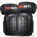 REXBETI Knee Pads for Men, Anti-slip Construction Gel Knee Pads for Work - color: Black