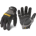 Ironclad Heavy Utility Work Gloves HUG, High Abrasion Resistance, Performance Fit, Durable, Machine Washable, (1 Pair), X-LARGE,Black & Grey - size: X-Large
