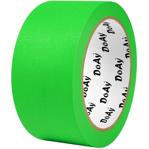 Green Painters Tape - Masking Tape 2 Inch Wide (1.88" x 90FT) - Multi-Surface, Smart Adhesion, Indoor & Outdoor - 1 Roll Paint Tape for DIY, Labeling, Art, Car (#3910) - color: Green