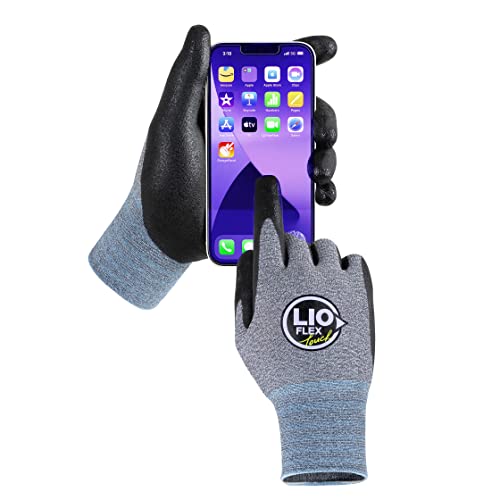Touch Screen Gloves - 3 Pairs, Grey, XL - color: Grey, size: X-Large (Pack of 3)