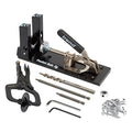 Trend Pocket Hole Jig Kit with Dual Column Jig, Face Clamp, HSS Drill Bit & Depth Setting Collar, 2 Square Bit Drives & 100 Pocket Hole Screws, PH/JIG - style: Dual Column