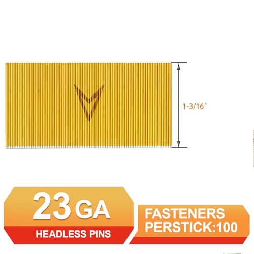 23 Gauge Pin Nails,Headless Pinner,1-3/16",10000pcs - size: 1-3/16"---10000pcs