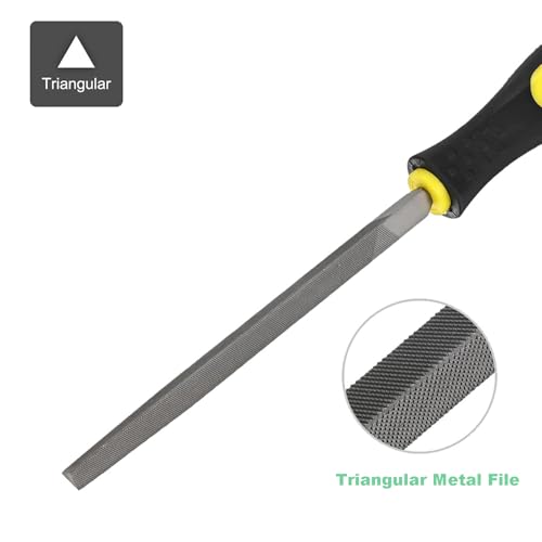 Metal File Set, 5-Piece, 10-inch,High Carbon Steel File,Work for Metal, Wood,Plastic - size: 10 inch Metal File