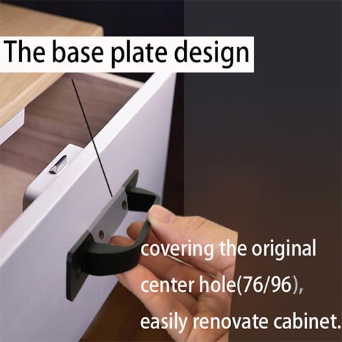 2 Pack 4 1/4 Inch 108 mm Flat Black Cabinet Handles Aluminum Cabinet Pulls Drawer Pulls - color: FlatBlack, size: 4 1/4 Inch
