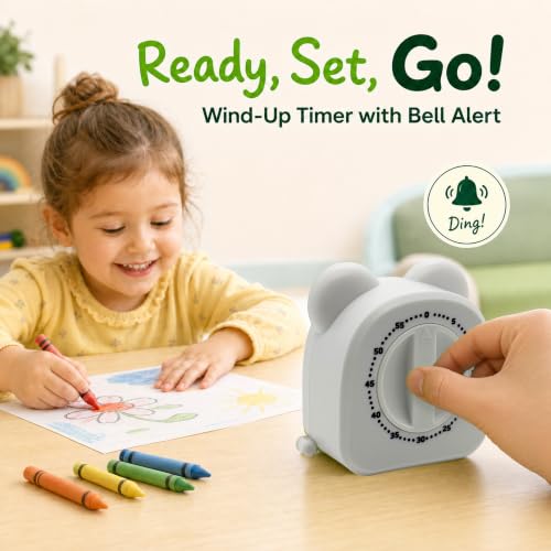 Kids Tape Measure with Countdown Timer, 2-in-1 Soft Retractable - color: Black
