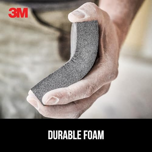 3M Drywall Sanding Sponge,Fine/Medium Grits,Dual Grit Block,Medium Grit to Remove,Fine-Grit to Smooth,Ideal for Sanding and Smoothing of Joint Compounds,2-5/8 in x 3-3/4 in (9095DC-NA),(Pack of 2) - size: 4-7/8 in x 2-7/8 in (Pack of 2), style: Fine/Mediu