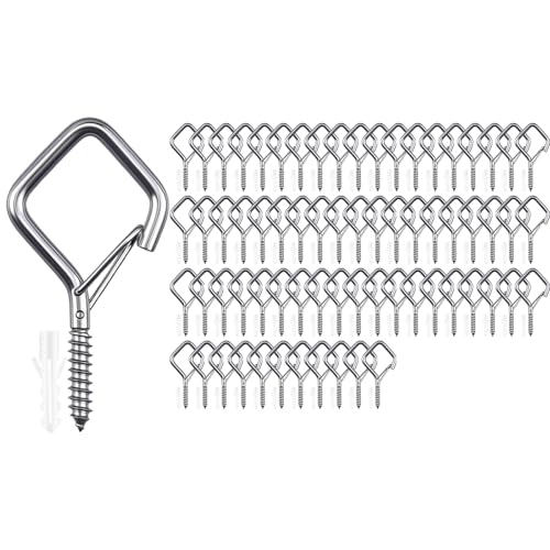 88 Pcs 304 Stainless Steel Ceiling Hooks for Plants & Lights - size: 88PCS