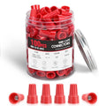 Nilight 100PCS Red Wire Connectors Kit 14-12 AWG Electric Wire Caps - color: 100PCS 14-12# Wire Caps