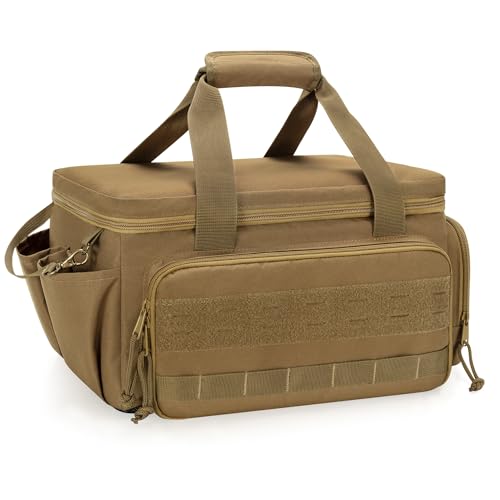 Rexmica 14-Inch Tool Bag Tool Storage Organizer Tactical Range Bag, Khaki - color: Khaki