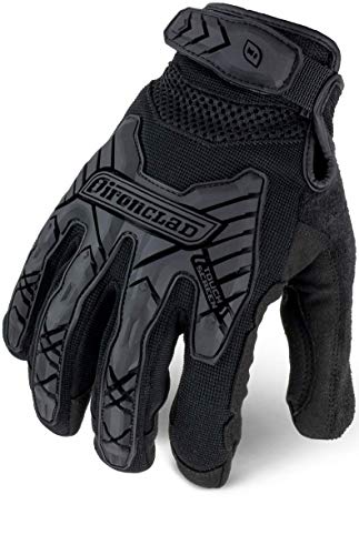 Ironclad Command Tactical Impact, Touch Screen Gloves, TPR Impact Protection, TAA Compliant (1 Pair) IEXT-ICOY-02-S - color: Black, size: X-Small