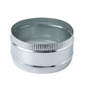 8 Inch Round Galvanized Steel Duct Connector - Metal Ventilation Pipe Coupler - Dryer Vent Hose Extension - HVAC Ducting Coupling for Straight Connection - size: 8 Inch