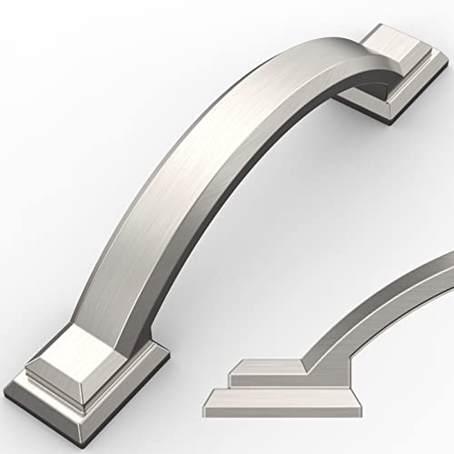 Amerdeco 10 Pack Brushed Satin Nickel Cabinet Pulls 3" - color: Brushed Satin Nickel, size: 3" hole center