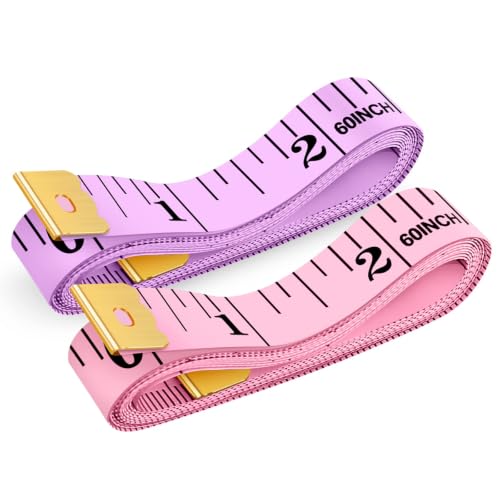 iBayam Pink Tape Measure, Soft Ruler Measuring Tape, Pastel Pink, Purple - color: Pastel Pink, Purple
