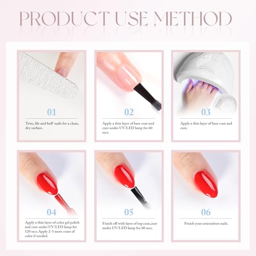 Double Rhythm 15ML Gel Polish Pure Sheer Same Color Same Bottle Soak Off Gel Polish Art Manicure Salon DIY at Home for Women (Cream White-A1480) - color: Cream White