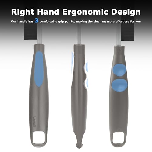 2026 NEW Ergonomic Anti-Slip Handle Grout Brush, 2Pcs Crevice Cleaning Brush, Hard Bristle Multi-Purpose Cleaning Tools, Small Cleaning Brush for Household Use Kitchen Bathroom, Right Hand - size: 2Pcs, style: Right Hand