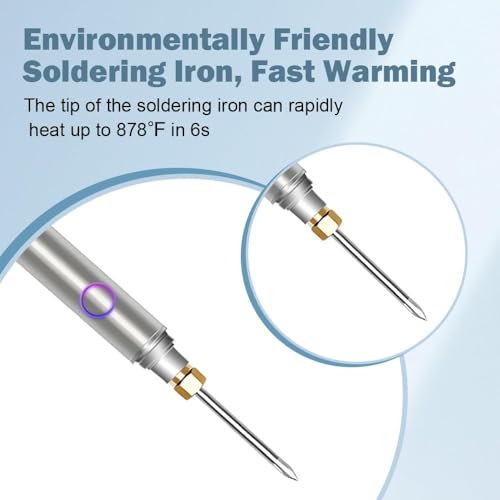 Rechargeable Thread Burner kit Digital Thread Zapper Tool Burning Pen For Beading Leather Craft Sewing Weaving And Stringing Molten Wax Carving Wooden Board Hot Stamping - color: Silvery