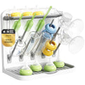 Lifewit 10-Hooks Baby Bottle Drying Rack for Countertop, BPA Free - size: Medium-10 Hooks
