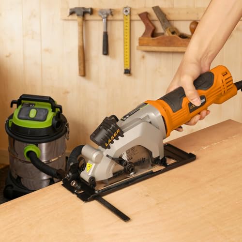 4.8A Power Circular Saw Corded,4000RPM Laser Guide 45° Max Angle - style: Corded circular saw