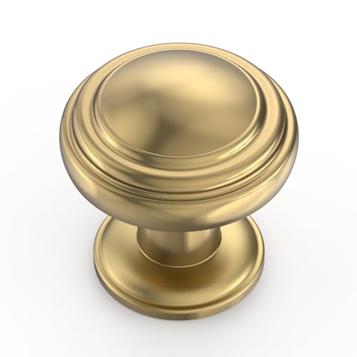 Amerdeco 10 Pack Champagne Bronze Cabinet Knobs Single Hole Cabinet Pulls 1 Inch Drawer Knobs for Bathroom Cabinets ZH0086 - color: Champagne Bronze, size: 1" Single Hole