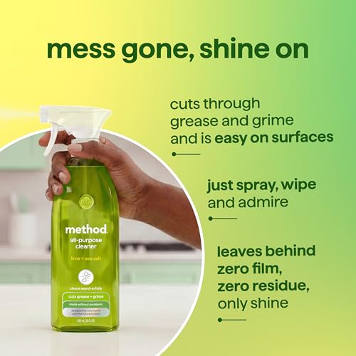 method All-Purpose Cleaner Spray, Lime + Sea Salt, 28 fl oz, 4 pack