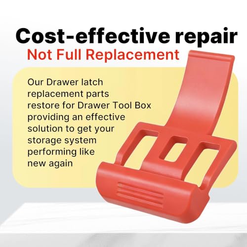 2 Pack Replacement Latch for Drawer Tool Box – Precision Compatibility,Red - color: Red 2 Pack