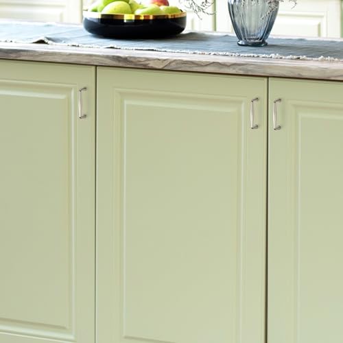 Ravinte Brushed Nickel Cabinet Handles Solid Handles,3 Inch,10 Pack - color: Brushed Nickel, size: 3 Inches Hole Center