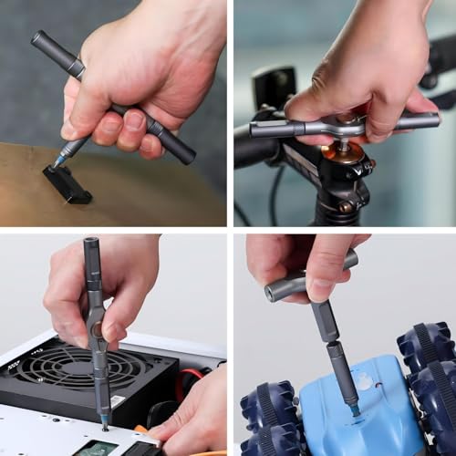DYLIFE 24 in 1 Magnetic Screwdriver Set, DIY Ratchet Mini Removable Self-Assembly Precision Screwdriver Tool Kit, Magnetic DIY Precision Tool Kit with Variety Head Styles for PC/Mobile/Watch/Bicycle - size: 24 In 1