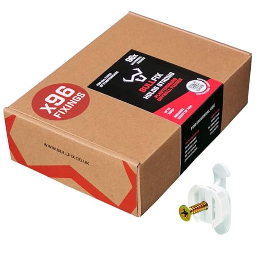 Bullfix Drywall Anchors and Screws Kit - Holds 255lbs - 96 Pack - size: 96 Pack
