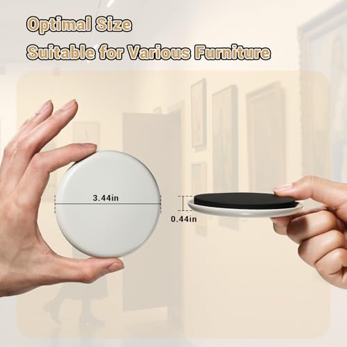 3-1/2" Furniture Sliders for Carpet, 8 Pack Furniture Sliders for Hardwood Floors, Heavy Duty Moving Pads Sliders for Floor Protectors, HOME MASTER HARDWARE - size: 3-1/2" 8 PCS