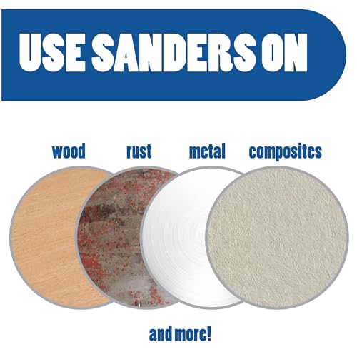 129 pc Flex Edge 1”, 2” and 3” Sanding Discs for DrillSet with Backing Pads - style: Flex Edge 129 Piece Kit