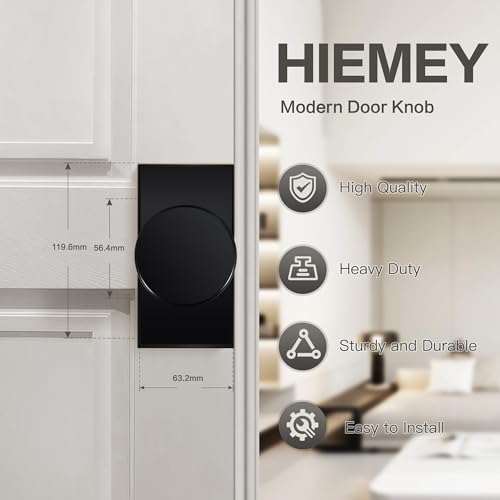 Black Door Knobs Matte Black Privacy Door Knobs Interior with Lock - color: Matte Black