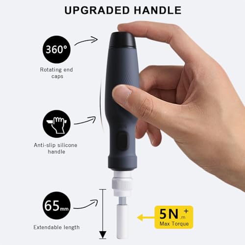 Mini Precision Screwdriver Set with Color-coded Identification, 132 in 1 Micro Magnetic Repair Tool Kits with Storage Box, 108 Bits,Small Manual Screw Driver Toolkits for iPhone/Mac/iPad/Table - color: Black