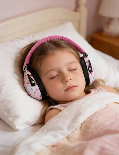 Kids Noise Canceling Earmuffs, 25-30dB Noise Reduction Ear Protection, Adjustable Headband Concert Fireworks, Autism - color: Pkcb