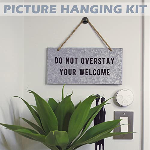 Zhengmy 40 Pcs Double Headed Picture Hangers Nails 4 Size, Black - color: Black