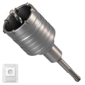 Professional 2-3/8" (60mm) Concrete Hole Saw 110mm SDS Plus & Dust Bag - size: 2-3/8" (60mm)