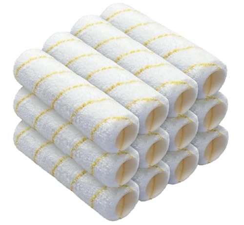 12 PCS Paint Roller Covers 9 Inch 1/2" Nap Microfiber - size: 12 PCS, 9"