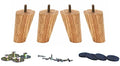 Solid Wood Replacement Furniture Sofa Couch Legs 4 inch Heavy Duty Set of 4 | Slant Wooden legs for Couch Sofa Chair Ottoman Loveseat Coffee Table Cabinet Furniture Replacement - color: Slant- Set of 4, size: 4"