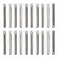 uxcell 3x30mm 304 Stainless Steel Dowel Pins, 50Pcs Knurled Head Flat Chamfered End Dowel Pin, Wood Bunk Bed Shelf Pegs Support Shelves Fasten Elements - size: 3x30mm