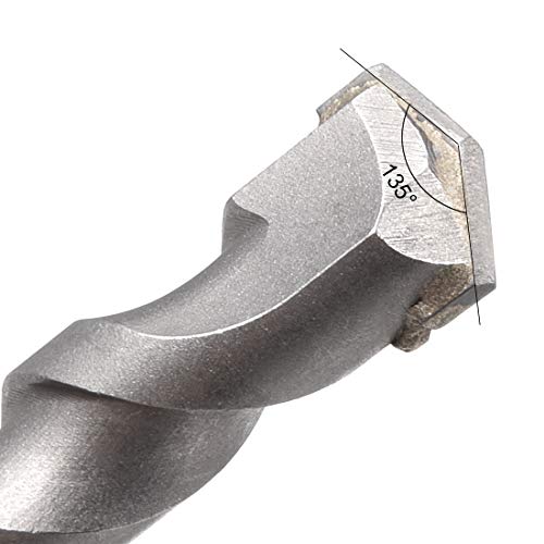 uxcell Masonry Drill Bit 16mm x 160mm Carbide Tipped Rotary Hammer Bit 9mm Round Shank for Impact Drill - size: 16mmx160mm