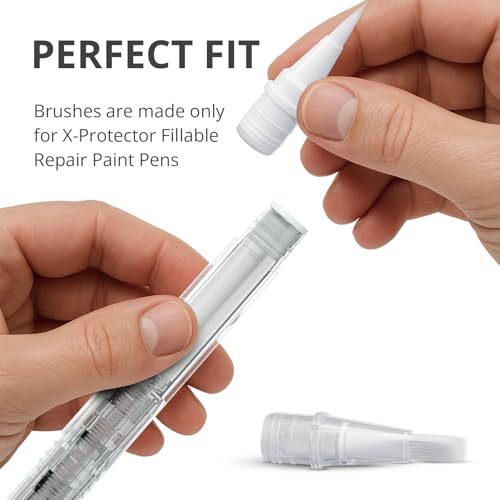 X-Protector Brush Tips for Fillable Touch Up Paint Pen Kit - 8 PCS Pack - style: Pack of 8, Brushes for Fillable Version