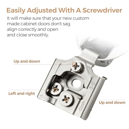Soft Close Hinges for Kitchen Cabinet Hinges, 5/8 Inch Overlay, 50 Pack - size: 5/8 inch Overlay