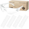 TICONN Clear Safety Glasses for Men & Women, ANSI Z87.1 Safety Goggles - style: 48 Pairs