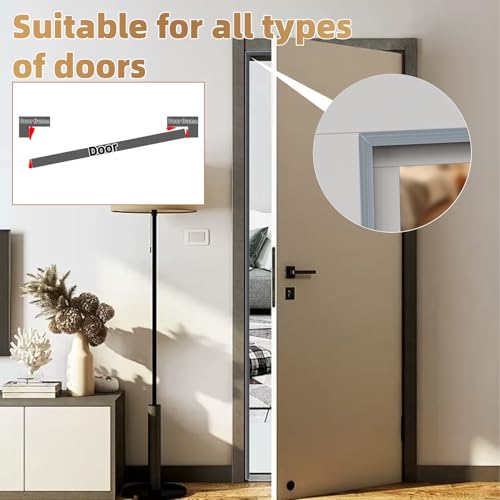 Kneelisa 2Pcs×196” Wedge-Shape Foam Window Weather Stripping Door Seal - color: Gray, size: 2pcs×196"