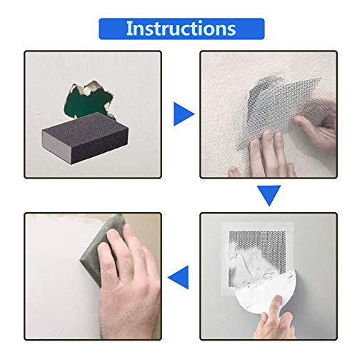 6pcs 4/6/8 Inch Drywall Repair Patch - size: 4", 6", 8", 6 PCS