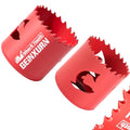 Geinxurn 1-3/4 Inch(44mm) Hole Saw, 2PCS HSS Bi-Metal Hole Saw Kit with Shark Tooth Hole Cutter for Wood,Drywall, PVC Boards and Thin Metal - color: 2 PCS 1-3/4"