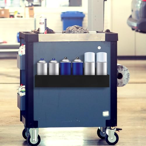 2 Pcs Magnetic Aerosol Spray Can Holder, 16.54 x 3.15 x 4.33 Inch, Black - size: 16.54 x 3.15 x 4.33 Inch