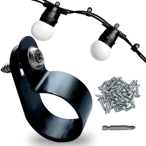 120 Pack 3/8 in Rope Light Clips Black,Cable Clips - color: Black-120p, size: 3/8