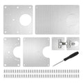 22PCS Cabinet Door Hinges, Stainless Steel Door Hinge Repair Kit Plate with Mounting Screws, Large Hinge Repair Board for Kitchen Cabinet, Cupboard Doors and Furniture